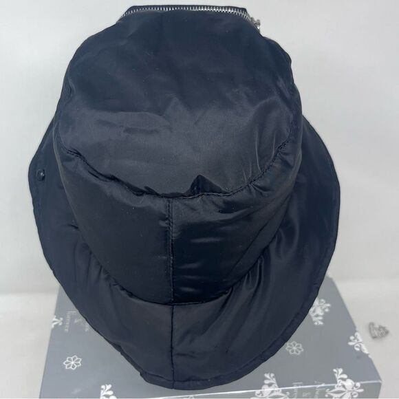 Madden NYC Puffer Bucket a hat with Embellished Zippered Pouch - Picture 7 of 13